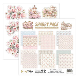 Scrapboys - Shabby - 8x8 Paper Pad