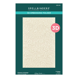 Spellbinders - 3D Embossing Folder - Flowers & Foliage (5.5x8.5in)