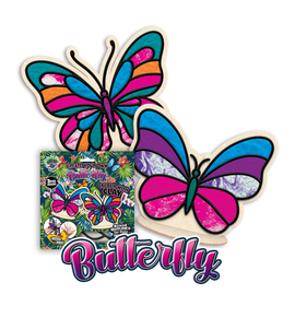 Splat Planet - Create Your Own - Colour with Clay - Butterfly (2pk)