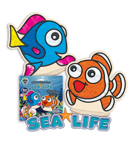 Splat Planet - Create Your Own - Colour with Clay - Sea Life (2pk)