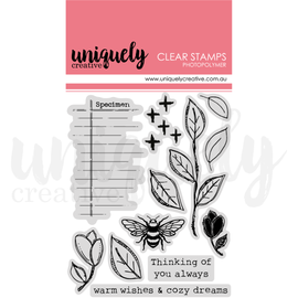 Uniquely Creative - Floral Archives / Botanical Chronicles - Photopolymer Stamp - Botanical Art Journal