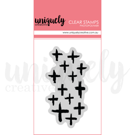Uniquely Creative - Dressed In Daydreams - Photopolymer Stamp - Random Crosses