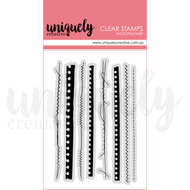 Uniquely Creative - Dressed In Daydreams - Photopolymer Stamp - Ripped & Stitched