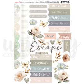 Uniquely Creative - Bohemian Escape - A4 Cut-A-Part Sheet
