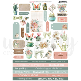 Uniquely Creative - Tea & Tranquility - A4 Cut-A-Part Sheet