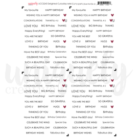 Uniquely Creative - Delighted Curiosities - A4 Mini Cut-A-Part Sheet
