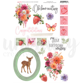 Uniquely Creative - Oh So Lovely - A4 Cut-A-Part Sheet