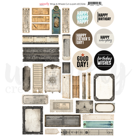 Uniquely Creative - Wings & Wheels - A4 Cut-A-Part Sheet