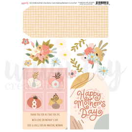 Uniquely Creative - Mother's Day Boho Card Making Elements - A4 Cut-A-Part Sheet