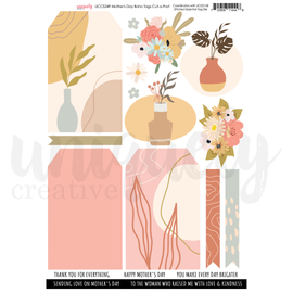 Uniquely Creative - Mother's Day Boho Tags - A4 Cut-A-Part Sheet