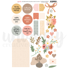 Uniquely Creative - Mother's Day Boho Notes - A4 Cut-A-Part Sheet