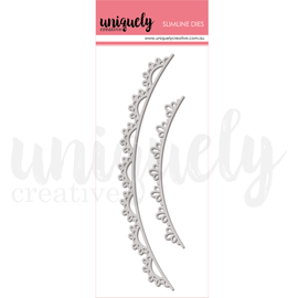 Uniquely Creative - Willow & Grace - Lace Bunting Die Set