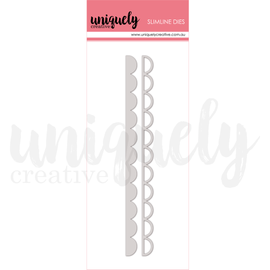 Uniquely Creative - Serenity - Slimline Scallop Strip Die Set