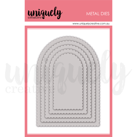 Uniquely Creative - Home For Christmas - Scalloped Arches Die Set (5pc)