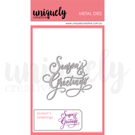 Uniquely Creative - Home For Christmas - Season's Greetings Die