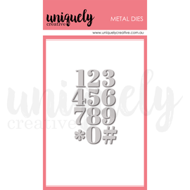 Uniquely Creative - Oh So Lovely - Serif Number Die