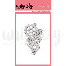 Uniquely Creative - Wings & Wheels - Cogs Texture Die