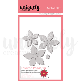 Uniquely Creative - Christmas Keepsakes - Layered Poinsettia Die