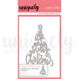 Uniquely Creative - Christmas Keepsakes - Merry Christmas Tree Die