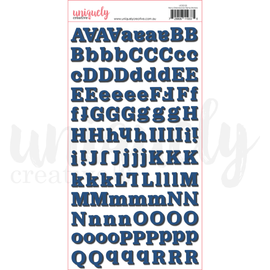 Uniquely Creative - Field Notes - Navy Dimensional Alpha Stickers