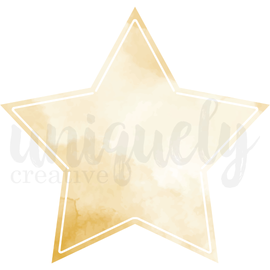 Uniquely Creative - Written In The Stars - Decorative Base Layer "Classic Star" (Approx 10.5" x 10.5")