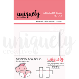 Uniquely Creative - Memory Box Folio - White (2pk)