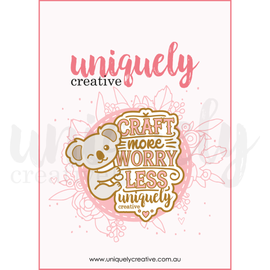 Uniquely Creative - Enamel Pin - Craft More, Worry Less