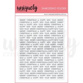 Uniquely Creative - Christmas Keepsakes - Embossing Folder - Christmas