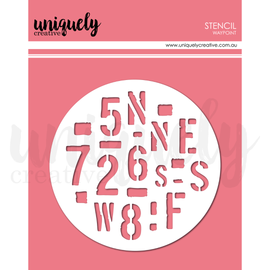 Uniquely Creative - Field Notes - Stencil "Waypoint"