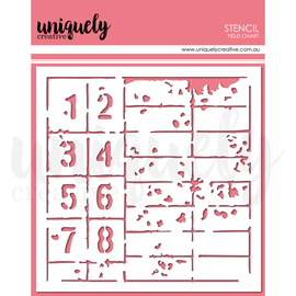 Uniquely Creative - Field Notes - Stencil "Field Chart"