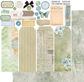 Uniquely Creative - Delighted Curiosities - 12x12 Pattern Paper - Forgotten Treasures