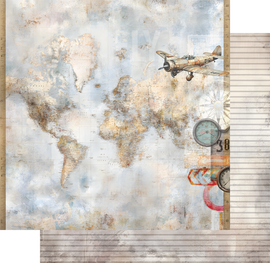 Uniquely Creative - Wings & Wheels - 12x12 Pattern Paper - Across The Sea