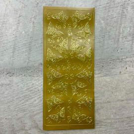 Upikit - Peel-Off Stickers - Butterfly (Gold)