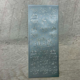 Upikit - Peel-Off Stickers - Thank You (Silver)