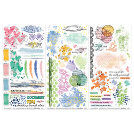 **Pre-Order** 49 and Market - Artful Moments - 6x12 Blendable Rub-on Transfer Set (ETA Beg April 26)