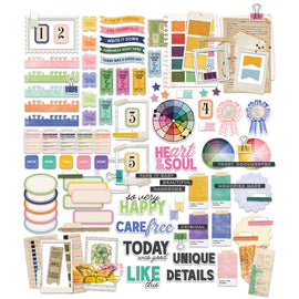 **Pre-Order** 49 and Market - Artful Moments - Ephemera Set "Journaling Bits" (112pcs)