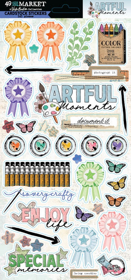 **Pre-Order** 49 and Market - Artful Moments - Cardstock Stickers (143pcs) (ETA Beg April 26)
