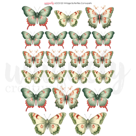 Uniquely Creative - Vintage Chronicles - A4 Cut-A-Part Sheet - Vintage Butterflies