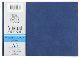 Winsor & Newton - Watercolour Visual Journal - Hard Cover - 300 gsm - A5 (20 Sheets)