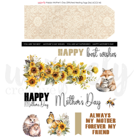 Uniquely Creative - Mother's Day Happy Mothers Day - A4 Cut-A-Part Sheet