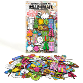 AALL & Create - Ephemera #62 - 2 Up 2 Down (123pcs)