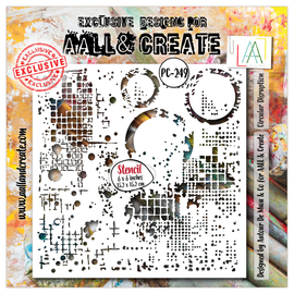 AALL & Create - 6x6 - Stencil #249 - Circular Disruption