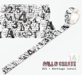 AALL & Create - Layer It Up Washi Tape #76 - Heritage Scroll