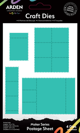 Arden Creative Studio - Craft Dies - Maker Series - Postage Sheet (4pcs)