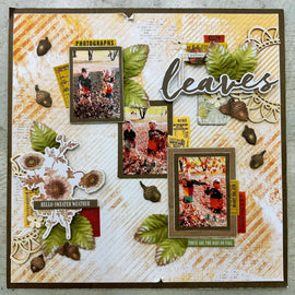 Autumn Leaves Layout by Lisa Ryder