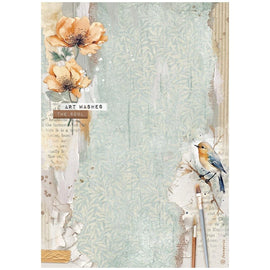 Stamperia - Create Happiness Secret Diary - A4 Rice Paper "Bird"