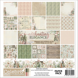 Celebr8 - Enchanting Elegance - 12x12 Paper Pack