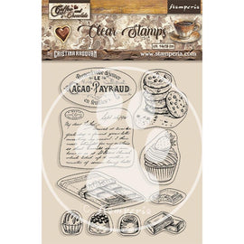 Stamperia - Coffee and Chocolate - Acrylic Stamp 14x18cm - Element Chocolate