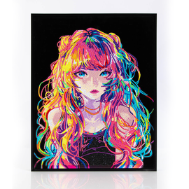 Diamond Dotz - Diamond Facet Art Kit - Neon Anime Girl (35.5x45.7cm)