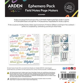 Arden Creative Studio - Field Notes - Ephemera - Page Makers